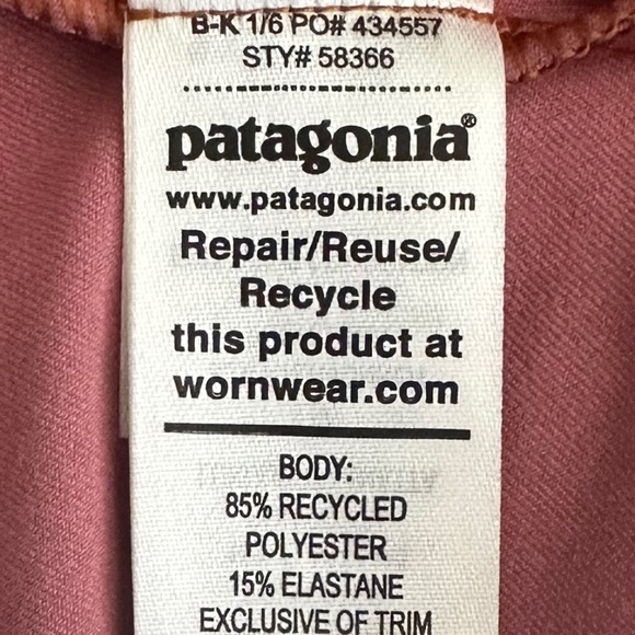 Patagonia Magnolia Spring A-Line Floral Dress Brown/Pink Small Outdoors Travel - Picture 11 of 14